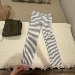 Old Navy pixie Blue and White Striped Pants